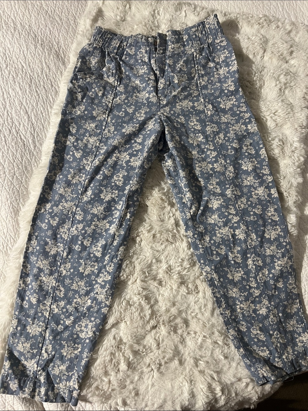 SO Blue Floral Jogger Pants